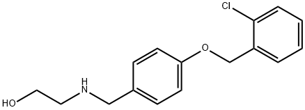 2-((4-((2-CHLOROBENZYL)OXY)BENZYL)AMINO)ETHANOL Struktur