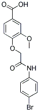 4-[(4-BROMO-PHENYLCARBAMOYL)-METHOXY]-3-METHOXY-BENZOIC ACID Struktur