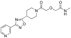 N-METHYL-2-[2-OXO-2-(4-(3-(PYRIDIN-3-YL)-1,2,4-OXADIAZOL-5-YL)PIPERIDIN-1-YL)ETHOXY]ACETAMIDE Struktur