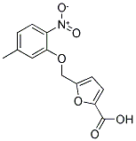 5-[(5-METHYL-2-NITROPHENOXY)METHYL]-2-FUROIC ACID Struktur