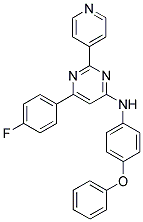 [6-(4-FLUORO-PHENYL)-2-PYRIDIN-4-YL-PYRIMIDIN-4-YL]-(4-PHENOXY-PHENYL)-AMINE Struktur