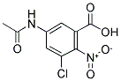 3-CHLORO-2-NITRO-5-ACETYL-AMINOBENZOIC ACID Struktur