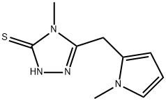 4-METHYL-5-[(1-METHYL-1H-PYRROL-2-YL)METHYL]-4H-1,2,4-TRIAZOLE-3-THIOL Struktur