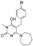 4-AZEPAN-1-YL-5-(4-BROMOBENZYL)-6-HYDROXY-1-METHYLPYRIMIDIN-2(1H)-ONE Struktur