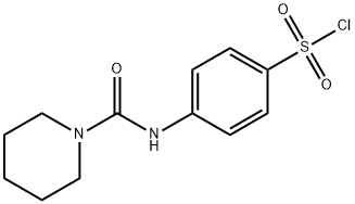 4-[(PIPERIDINE-1-CARBONYL)-AMINO]-BENZENESULFONYL CHLORIDE Struktur