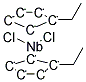 BIS(ETHYLCYCLOPENTADIENYL)NIOBIUM DICHLORIDE Struktur