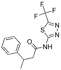 3-PHENYL-N-[5-(TRIFLUOROMETHYL)-1,3,4-THIADIAZOL-2-YL]BUTANAMIDE Struktur