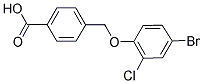 4-(4-BROMO-2-CHLORO-PHENOXYMETHYL)-BENZOIC ACID Struktur