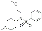 N-(2-METHOXYETHYL)-N-(1-METHYLPIPERIDIN-4-YL)BENZENESULPHONAMIDE Struktur