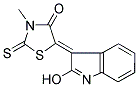 (5Z)-5-(2-HYDROXY-3H-INDOL-3-YLIDENE)-3-METHYL-2-THIOXO-1,3-THIAZOLIDIN-4-ONE Struktur