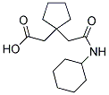 (1-[2-(CYCLOHEXYLAMINO)-2-OXOETHYL]CYCLOPENTYL)ACETIC ACID Struktur