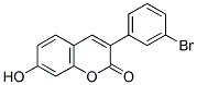 3(3'-BROMOPHENYL)-7-HYDROXYCOUMARIN Struktur