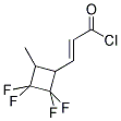 3-(4-METHYL-2,2,3,3-TETRAFLUOROCYCLOBUT-1-YL)ACRYLOYL CHLORIDE Struktur