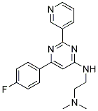 N'-[6-(4-FLUOROPHENYL)-2-PYRIDIN-3-YLPYRIMIDIN-4-YL]-N,N-DIMETHYLETHANE-1,2-DIAMINE Struktur