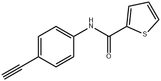 N-(4-ETHYNYLPHENYL)-2-THIOPHENECARBOXAMIDE Struktur