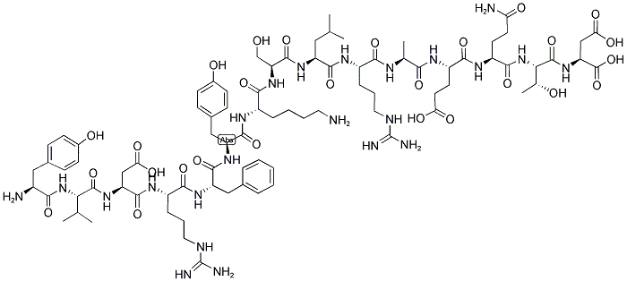 H-TYR-VAL-ASP-ARG-PHE-TYR-LYS-SER-LEU-ARG-ALA-GLU-GLN-THR-ASP-OH