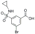 3-BROMO-5-CYCLOPROPYLSULFAMOYL-BENZOIC ACID Struktur