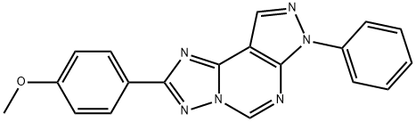 2-(4-METHOXYPHENYL)-7-PHENYL-7H-PYRAZOLO[4,3-E][1,2,4]TRIAZOLO[1,5-C]PYRIMIDINE Struktur