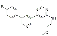 6-[5-(4-FLUOROPHENYL)PYRIDIN-3-YL]-N-(2-METHOXYETHYL)-2-METHYLPYRIMIDIN-4-AMINE Struktur