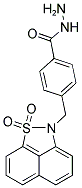 4-(1,1-DIOXO-1H-1LAMBDA6-NAPHTHO[1,8-CD]ISOTHIAZOL-2-YLMETHYL)-BENZOIC ACID HYDRAZIDE Struktur