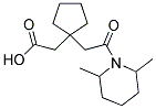 (1-[2-(2,6-DIMETHYLPIPERIDIN-1-YL)-2-OXOETHYL]CYCLOPENTYL)ACETIC ACID Struktur