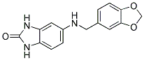 5-((1,3-BENZODIOXOL-5-YLMETHYL)AMINO)-1,3-DIHYDRO-2H-BENZIMIDAZOL-2-ONE Struktur