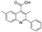 3,6-DIMETHYL-2-PHENYL-4-QUINOLINECARBOXYLIC ACID Struktur