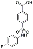 4-(4-FLUORO-PHENYLSULFAMOYL)-BENZOIC ACID Struktur