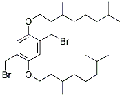 2,5-BIS(BROMOMETHYL)-1,4-BIS(3',7'-DIMETHYLOCTYLOXY)BENZENE Struktur