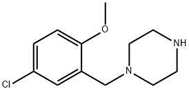 1-(5-CHLORO-2-METHOXYBENZYL)PIPERAZINE Struktur