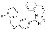 1-{4-[(2-FLUOROBENZYL)OXY]PHENYL}[1,2,4]TRIAZOLO[4,3-A]QUINOLINE Struktur