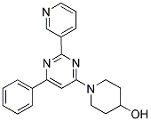 1-(6-PHENYL-2-PYRIDIN-3-YLPYRIMIDIN-4-YL)PIPERIDIN-4-OL Struktur