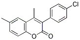 3(4'-CHLOROPHENYL)-4,6-DIMETHYLCOUMARIN Struktur