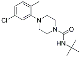 N-(TERT-BUTYL)(4-(5-CHLORO-2-METHYLPHENYL)PIPERAZINYL)FORMAMIDE Struktur