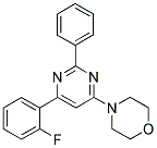 4-[6-(2-FLUOROPHENYL)-2-PHENYLPYRIMIDIN-4-YL]MORPHOLINE Struktur