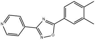 4-[5-(3,4-DIMETHYLPHENYL)-1,2,4-OXADIAZOL-3-YL]PYRIDINE Struktur