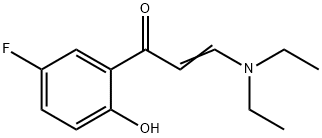 (E)-3-(DIETHYLAMINO)-1-(5-FLUORO-2-HYDROXYPHENYL)PROP-2-EN-1-ONE Struktur