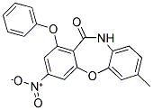 7-METHYL-3-NITRO-1-PHENOXYDIBENZO[B,F][1,4]OXAZEPIN-11(10H)-ONE Struktur