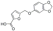 5-(BENZO[1,3]DIOXOL-5-YLOXYMETHYL)-FURAN-2-CARBOXYLIC ACID Struktur