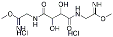 N,N'-BIS(CARBOXIMIDOMETHYL)TARTARIMIDE DIMETHYL ESTER DIHYDROCHLORIDE Struktur