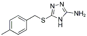 5-[(4-METHYLBENZYL)SULFANYL]-4H-1,2,4-TRIAZOL-3-AMINE Struktur