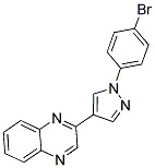 2-[1-(4-BROMOPHENYL)-1H-PYRAZOL-4-YL]QUINOXALINE Struktur