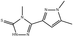 5-(1,5-DIMETHYL-1H-PYRAZOL-3-YL)-4-METHYL-4H-[1,2,4]TRIAZOLE-3-THIOL Struktur