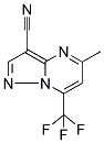 5-METHYL-7-TRIFLUOROMETHYL-PYRAZOLO[1,5-A]PYRIMIDINE-3-CARBONITRILE Struktur