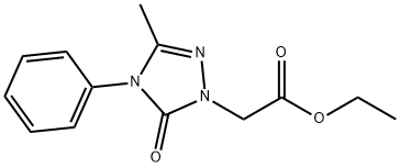 ETHYL 2-(3-METHYL-5-OXO-4-PHENYL-4,5-DIHYDRO-1H-1,2,4-TRIAZOL-1-YL)ACETATE Struktur