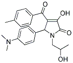 5-(4-(DIMETHYLAMINO)PHENYL)-3-HYDROXY-1-(2-HYDROXYPROPYL)-4-(4-METHYLBENZOYL)-1H-PYRROL-2(5H)-ONE Struktur