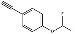 4-(DIFLUOROMETHOXY)PHENYLACETYLENE Struktur