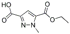 1-METHYL-1H-PYRAZOLE-3,5-DICARBOXYLIC ACID 5-ETHYL ESTER Struktur