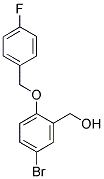 (5-BROMO-2-[(4-FLUOROBENZYL)OXY]PHENYL)METHANOL Struktur