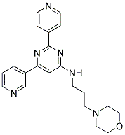 (3-MORPHOLIN-4-YL-PROPYL)-(6-PYRIDIN-3-YL-2-PYRIDIN-4-YL-PYRIMIDIN-4-YL)-AMINE Struktur